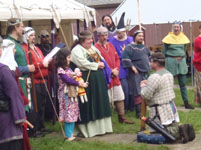 Phillip is invested as Queen's Champion.