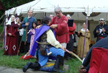Wyatt is invested as King's Champion.