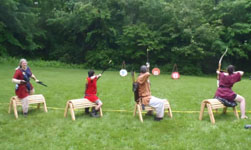 Mounted archers.
