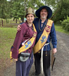 The new archery champions, Jozef and Lada.